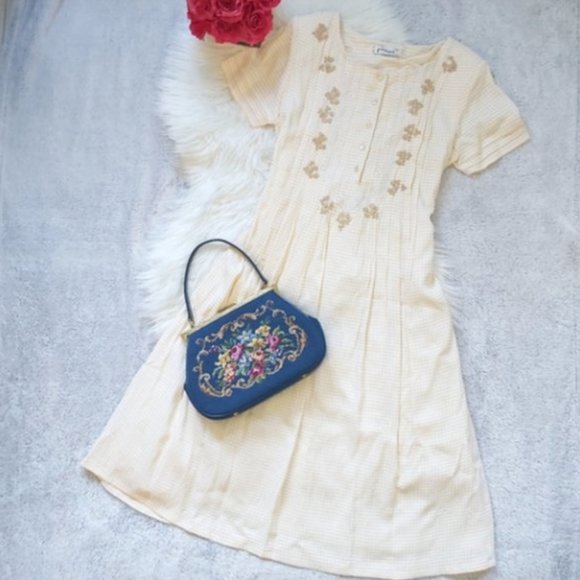 Vintage Embroidered Cottagecore Dress - Picture 6 of 14